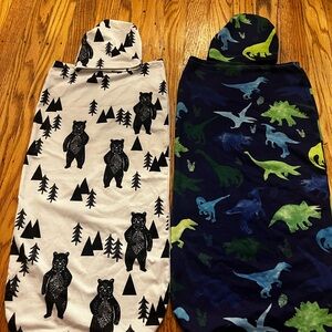 Kids Pajamas with Bear and Dinosaur Prints
